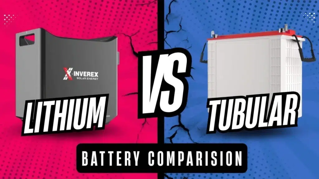 Solar battery price in Pakistan 2026 — lithium vs tubular comparison